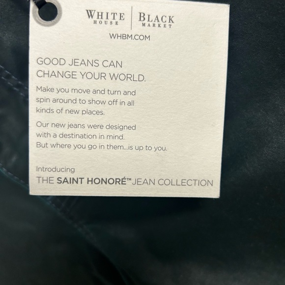 WHBM Deep Green Ankle Zip Skimmer Pants NWT Size 4 - Picture 3 of 9